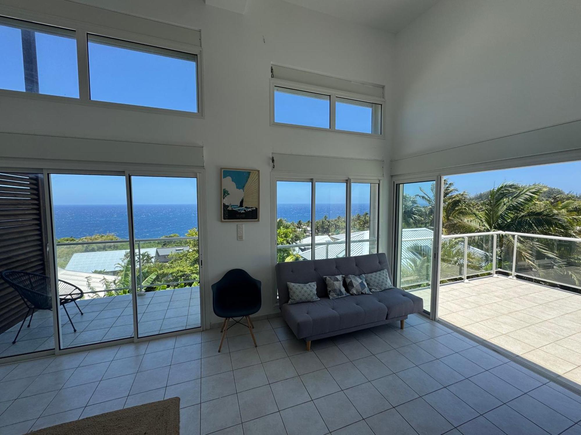 Grande Villa Au Calme - Vue Exceptionnelle - Climatisation - Piscine Sel Chauffee - Jardin Tropical Vincendo Luaran gambar